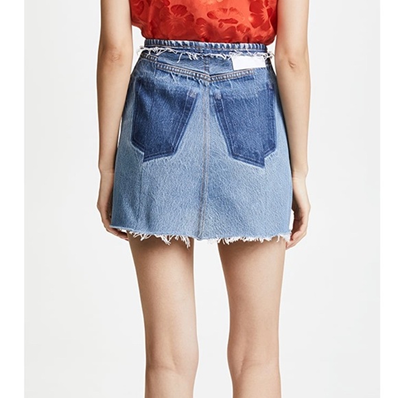 Re/Done Denim Skirt NWOT Size 26 - Picture 7 of 16